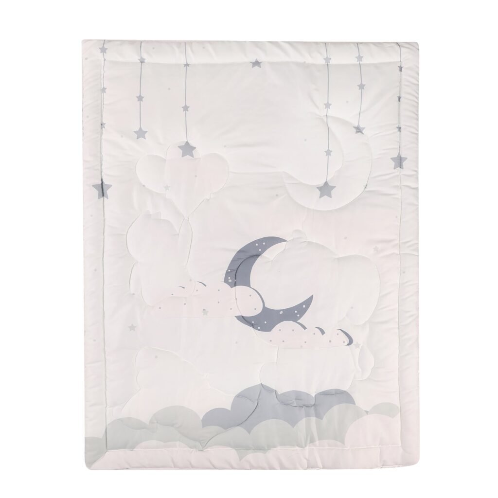 Boobeyeh 5-Piece elephant nursery crib bedding set for babies