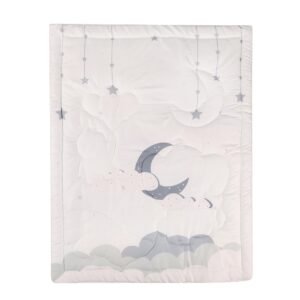 Boobeyeh 5-Piece elephant nursery crib bedding set for babies