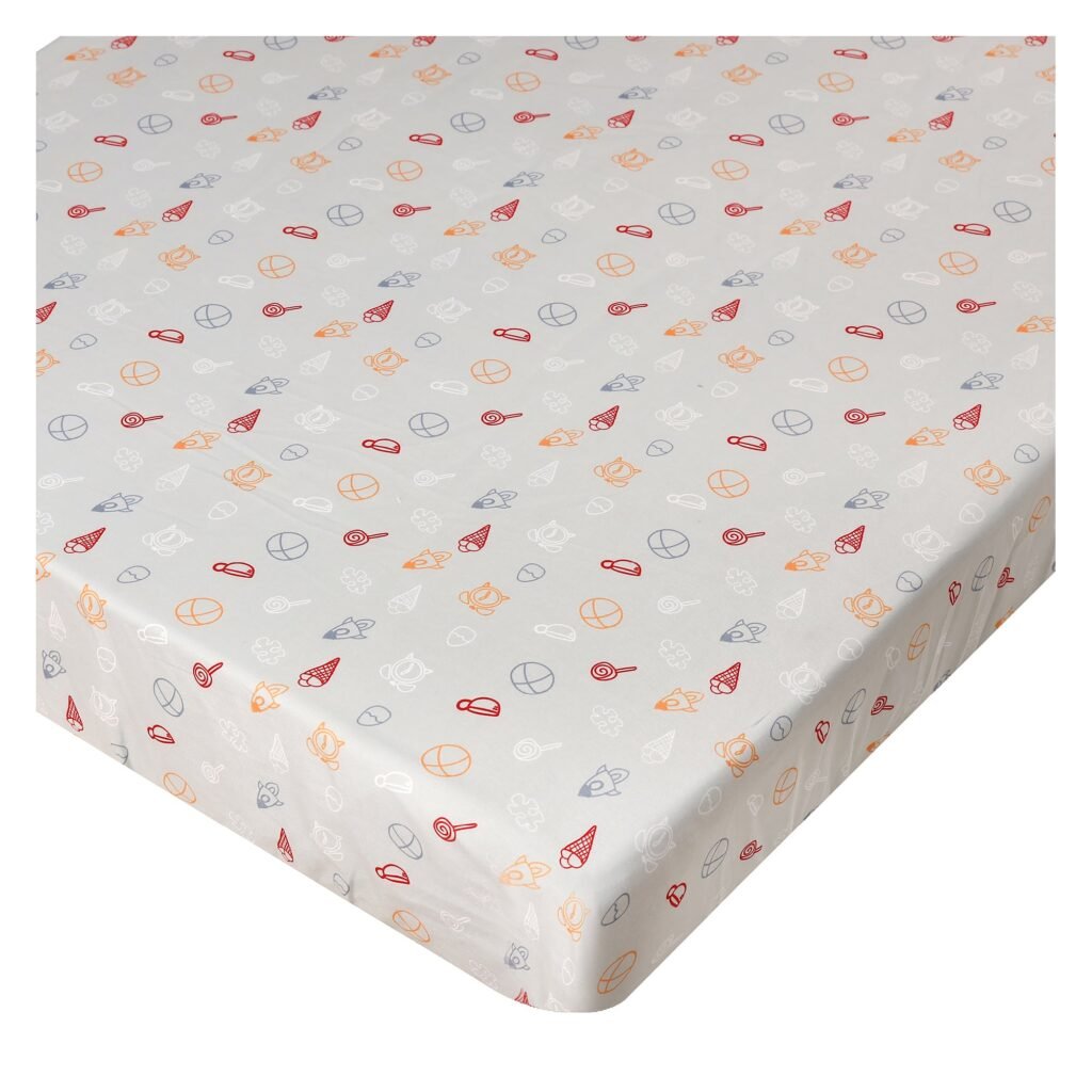 Boobeyeh 5-Piece elephant nursery crib bedding set for babies