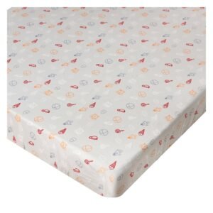 Boobeyeh 5-Piece elephant nursery crib bedding set for babies