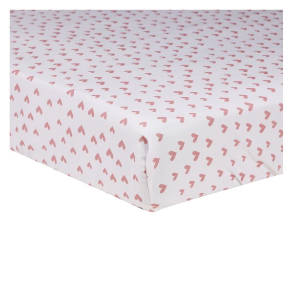 Boobeyeh 5-piece crib bedding set for new born, swan & flower, pink - Image 5