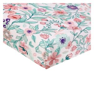 Boobeyeh5-piecegirlscribbeddingset_floralcottondesign6 Boobeyeh 5-piece new born crib bedding set, floral giraffe