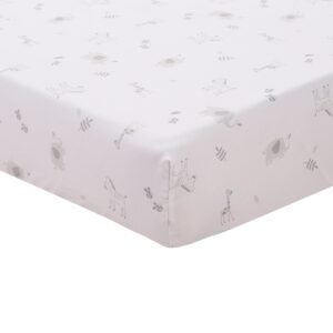 5-piece animal bedding set, pink, giraffe and elephant