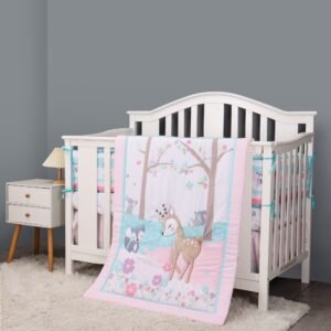 reindeer_bedding_set_2 Boobeyeh reindeer-themed 5-piece crib baby bedding set.