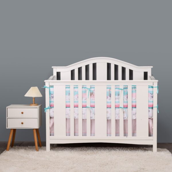 Boobeyeh reindeer-themed 5-piece crib baby bedding set. - Image 10