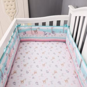 reindeer_bedding_set_4 Boobeyeh reindeer-themed 5-piece crib baby bedding set.