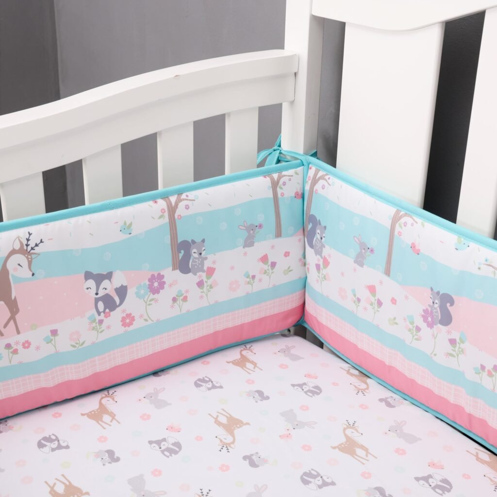 reindeer_bedding_set_5 Boobeyeh reindeer-themed 5-piece crib baby bedding set.