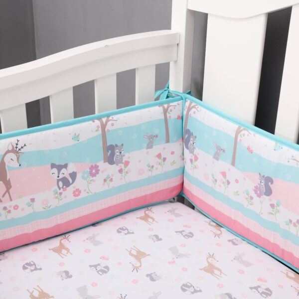 Boobeyeh reindeer-themed 5-piece crib baby bedding set. - Image 12