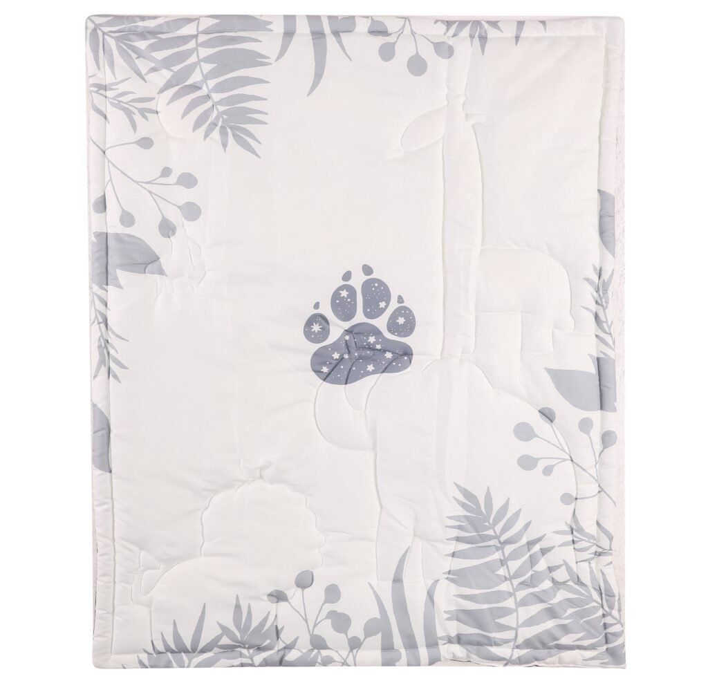 Boobeyeh 5-piece jungle animal crib bedding set for babies