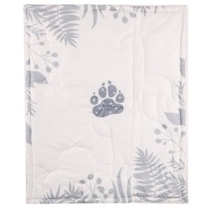 Boobeyeh 5-piece jungle animal crib bedding set for babies