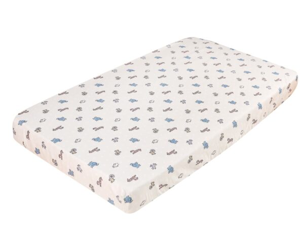 Boobeyeh 5-piece jungle animal crib bedding set for babies - Image 4
