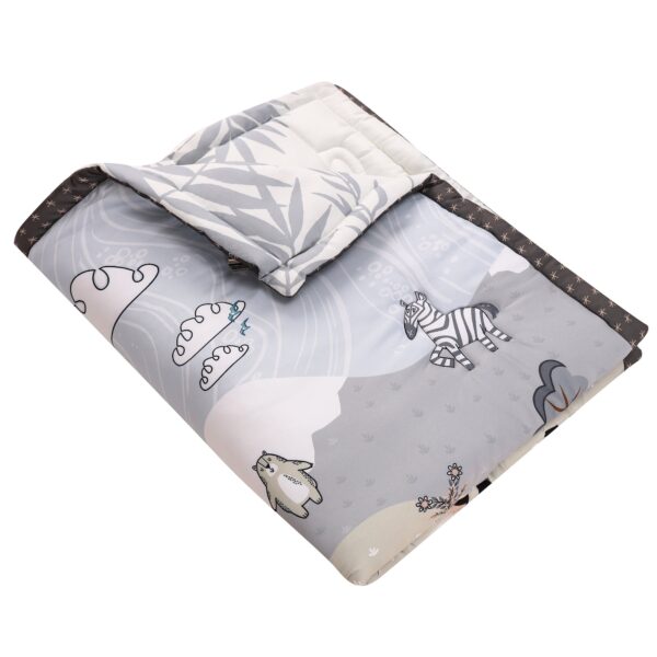 Boobeyeh 5-piece jungle animal crib bedding set for babies - Image 6