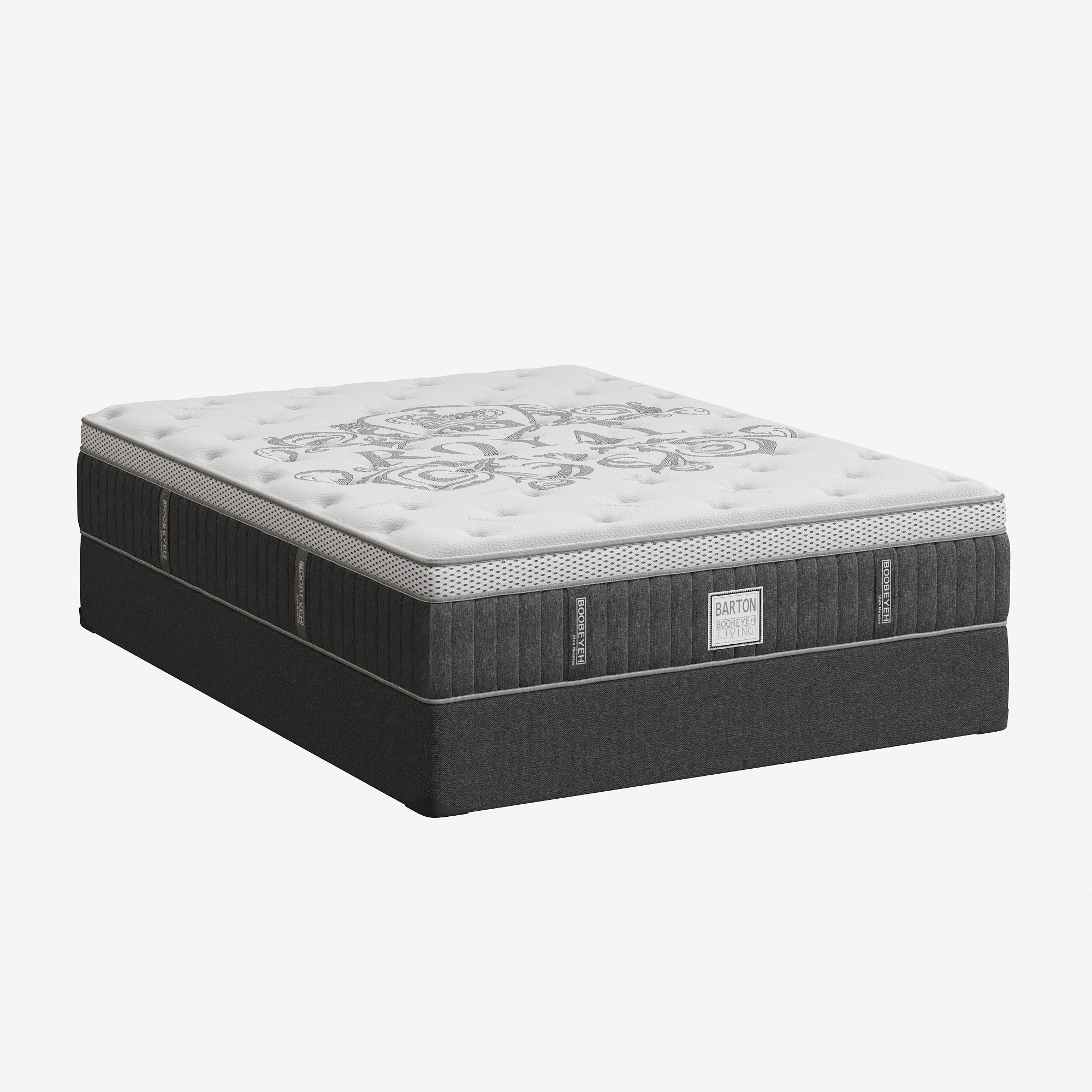 King 18-inch mattress and box spring set – barton collection - Image 3