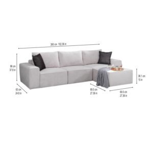 Moderna grace corner sofa