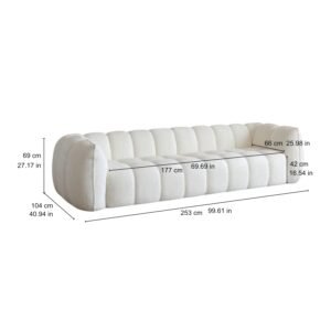 Vintage charm modern 3-seater