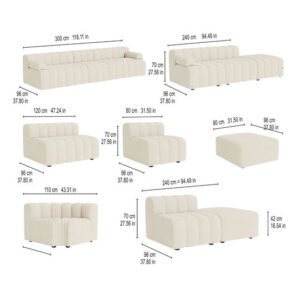 Harmony modular sectional | boucle fabric