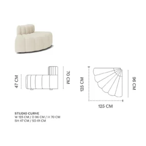 Harmony modular sectional | boucle fabric