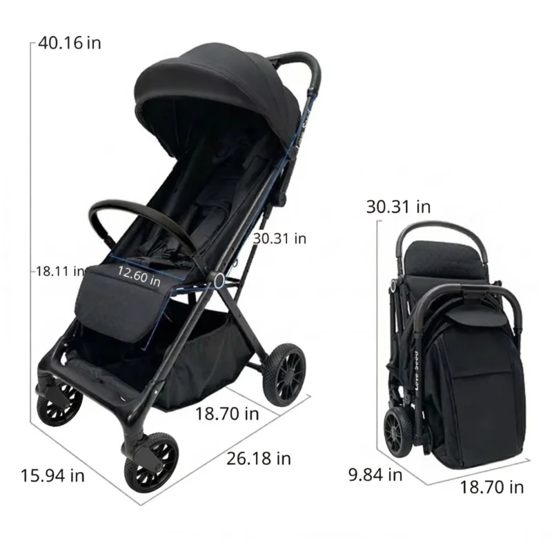 Boobeyeh Tronassimo S2 Lightweight Baby Stroller