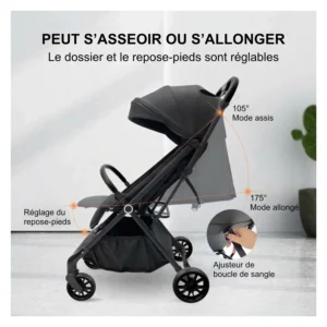 Boobeyeh Tronassimo S2 Lightweight Baby Stroller