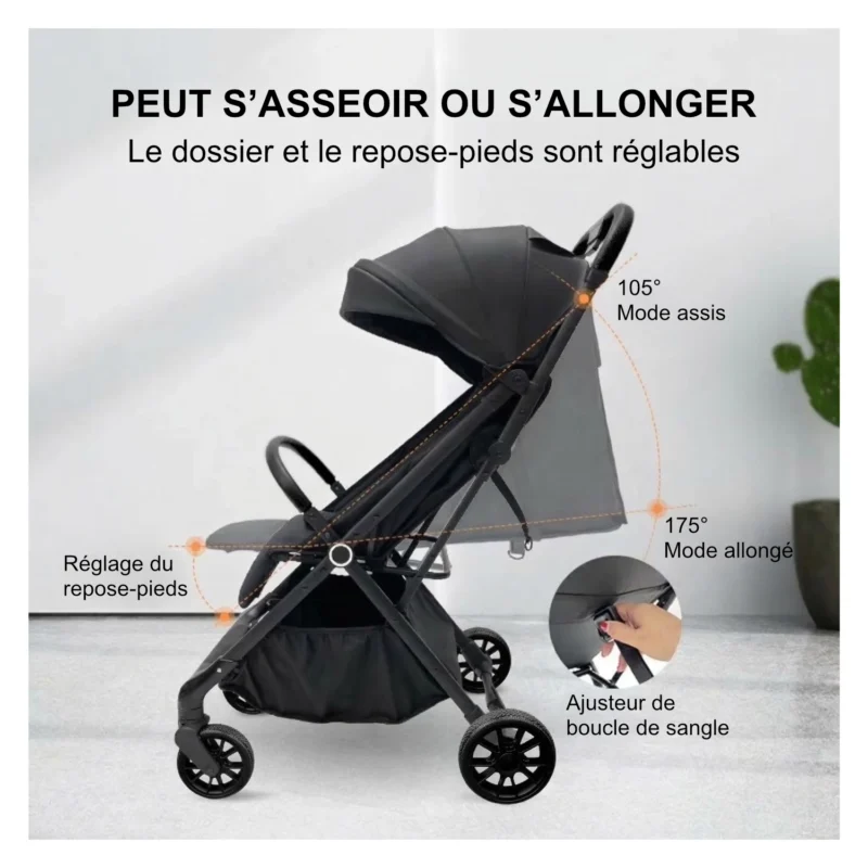 Boobeyeh Tronassimo S2 Lightweight Baby Stroller