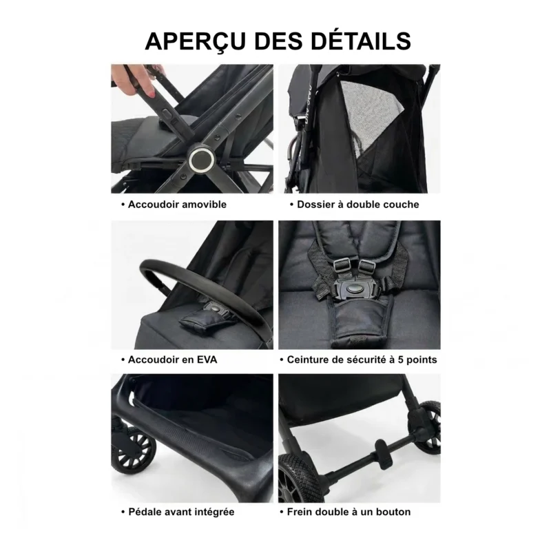 Boobeyeh Tronassimo S2 Lightweight Baby Stroller