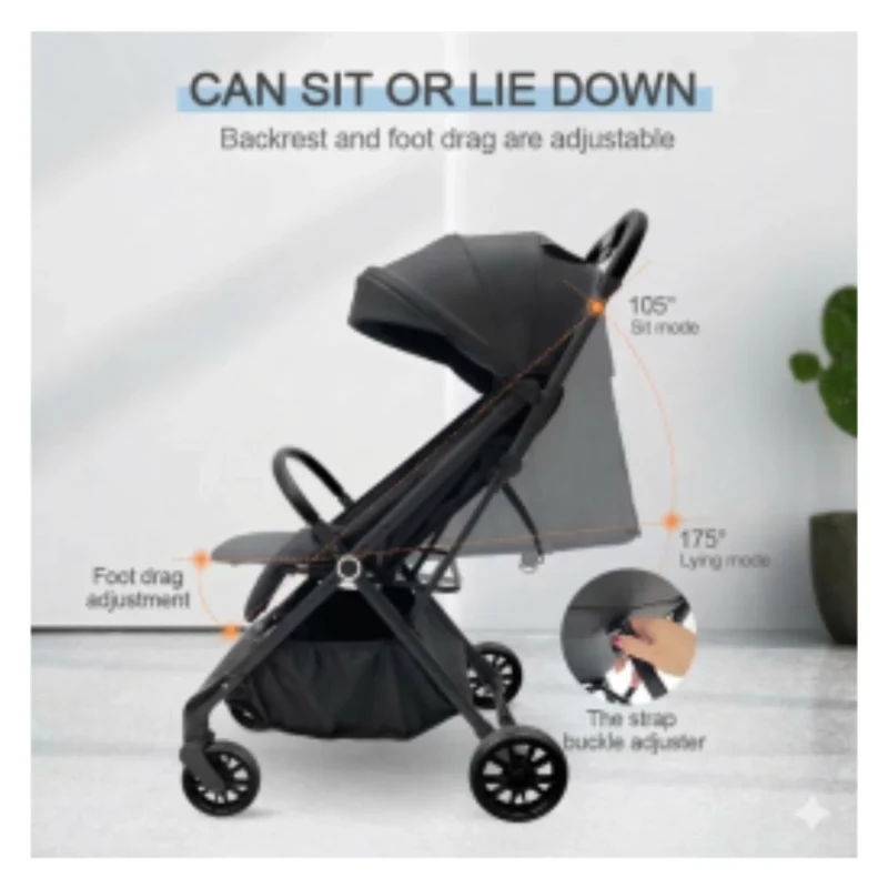 Boobeyeh Tronassimo S2 Lightweight Baby Stroller
