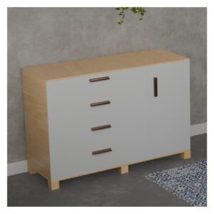 1006 Valencia Bureau – 50-Inch 4-Drawer Storage Cabinet