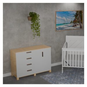 1006 Valencia Bureau – 50-Inch 4-Drawer Storage Cabinet