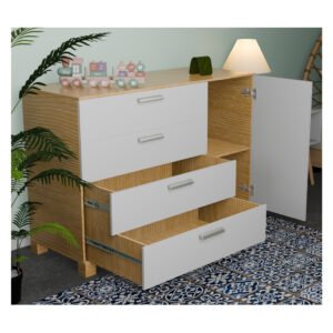 1006 Valencia Bureau – 50-Inch 4-Drawer Storage Cabinet